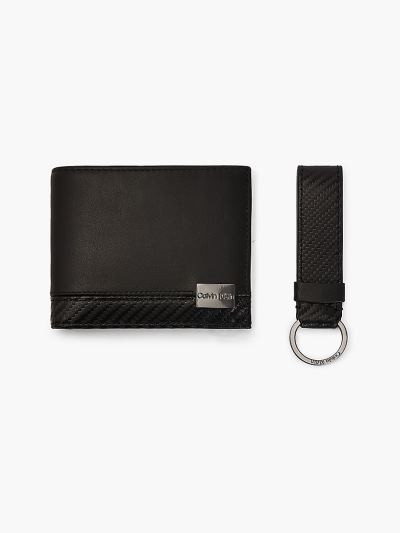 Calvin Klein Táskák & Kiegészítők HU524683 | Calvin Klein RFID Bőr Wallet and Keyring Férfi Ajándéks
